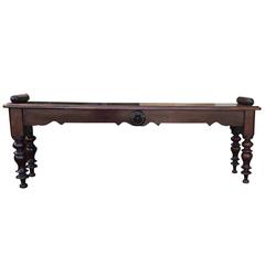 19th Century Regency Style Hall Bench