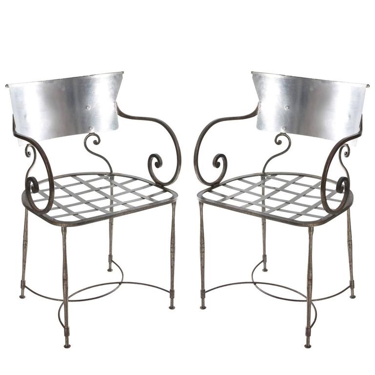 Vintage Industrial Toledo Metal Chair For Sale at 1stdibs