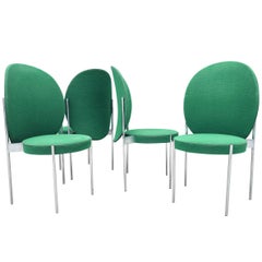 Mid-Century Dining Chairs by Verner Panton for Reupholstering Set of 4