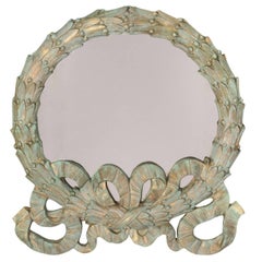 Laurel Wreath Verdigris Mirror