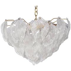 Mazzega Murano Glass "Leaf" Chandlier 3