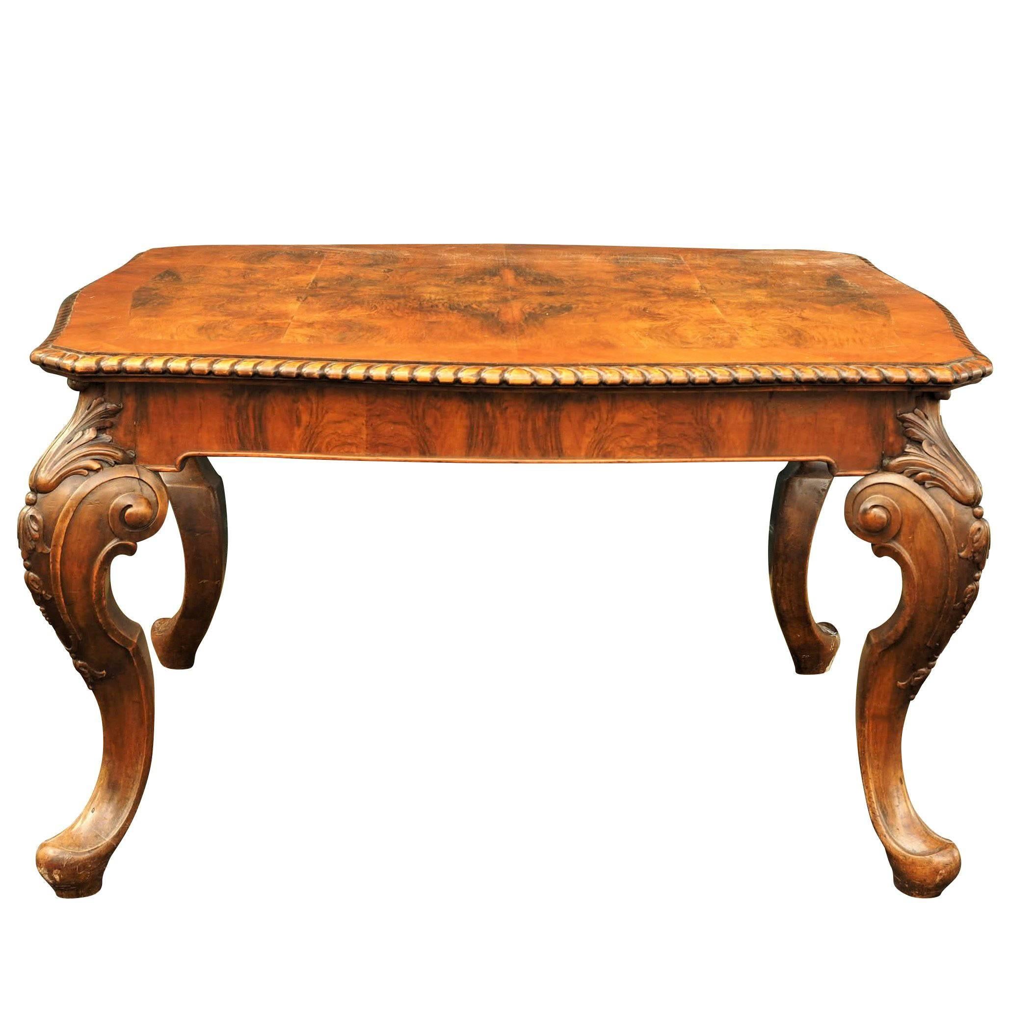 Heavily Carved Antique Table