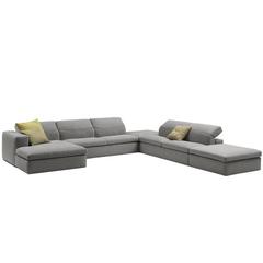 Italian Modern Sectional Sofa with Adjustable Back, Made in Italy 2