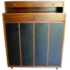 Modern Gentleman's Chest or Dresser in Walnut, Paul McCobb for H Sacks and Sons