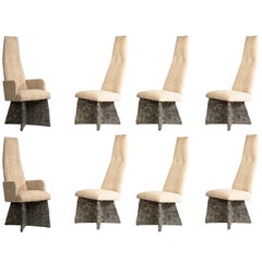 Eight Brutalist Adrian Pearsall Chairs