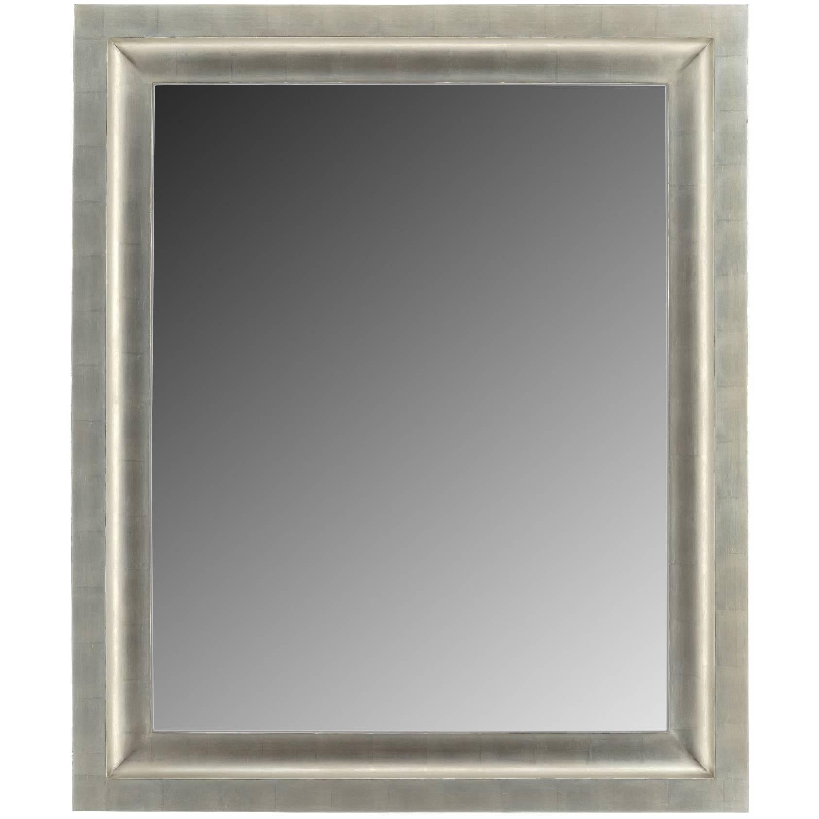 Espejo Contemporáneo Plateado Dorado