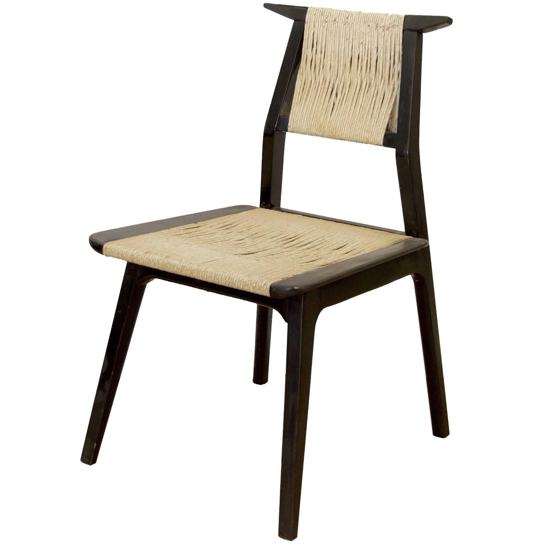 Unusual Danish Cord-Wrap Chair