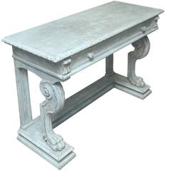 Antique Painted Regency-Form Console Table