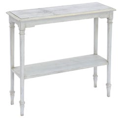 Small Painted Italian Etagere with Mirrored Top