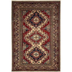 Red Kazak Style Area Rug