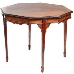 Rosewood Inlaid Centre Table