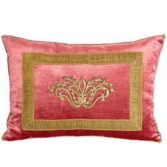 Antique Textile Pillow by Rebecca Vizard of B. Viz Design