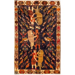 Fascinatingly Beautiful Vintage Persian Gabbeh Rug