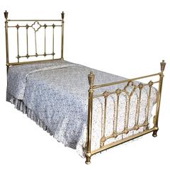 Vintage Good Quality Brass Twin Size Bed Frame