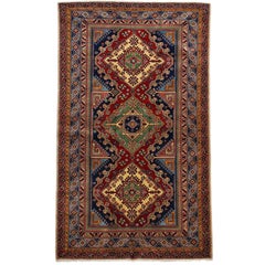 Red Kazak Style Area Rug