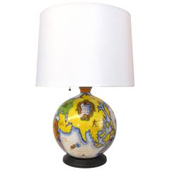 Italian Ceramic Globe Lamp by Urbano Zaccagnini 5