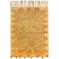 Antique Turkish Silk Kaiseri Rug, circa 1880s 10