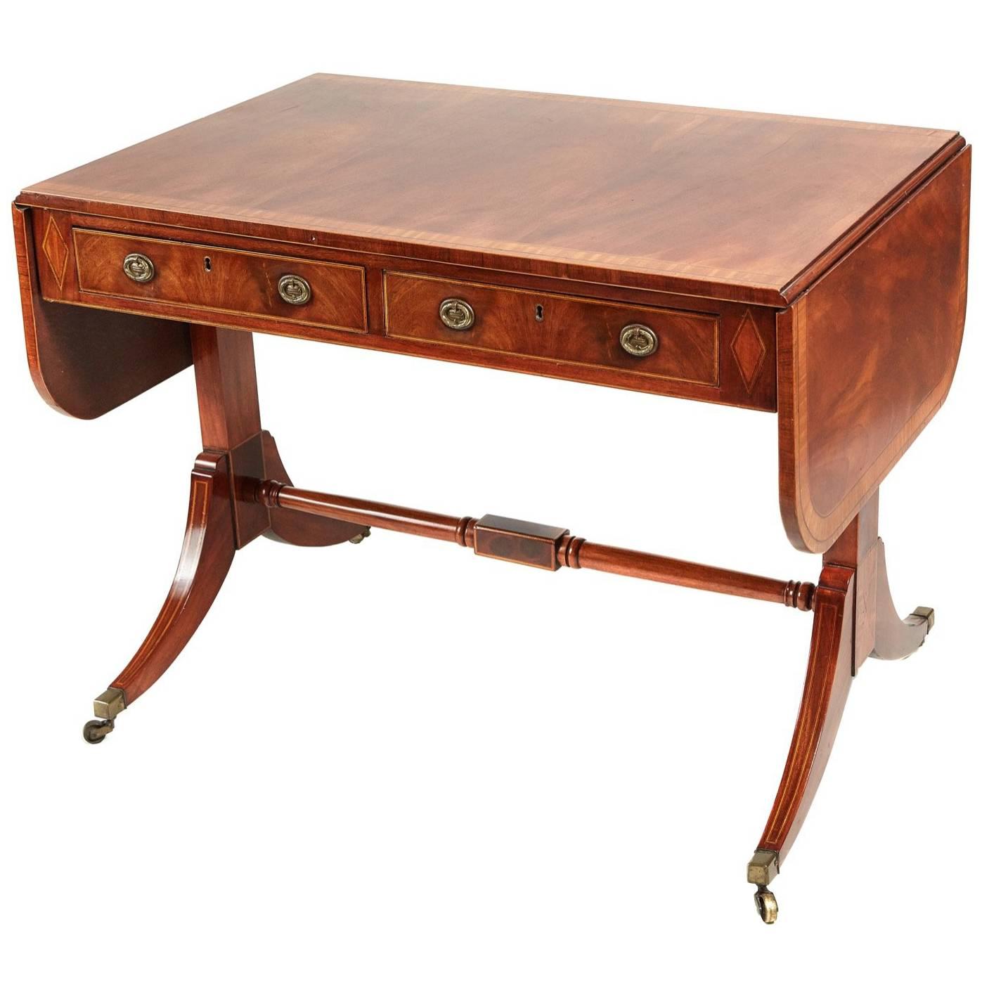 Outstanding Edwardian Mahogany Sofa Table For Sale