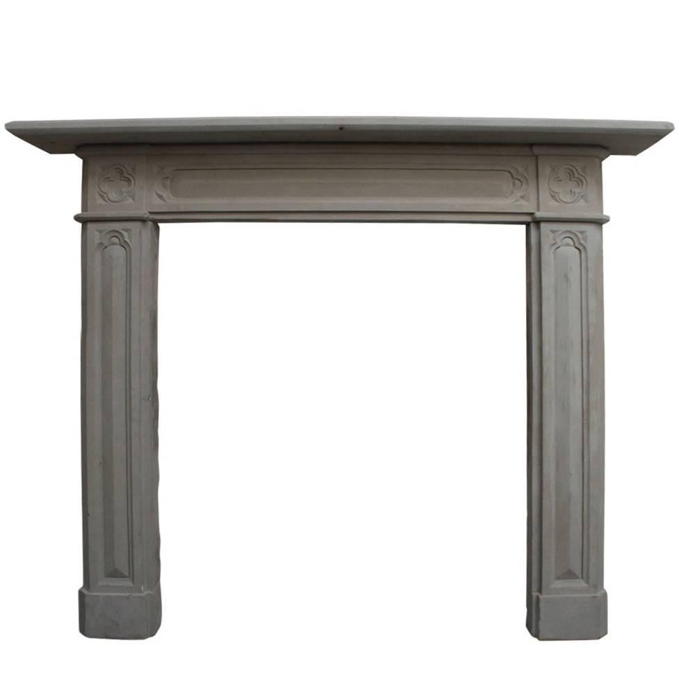 Small Regency Stone Fire Surround in the Gothic Manner