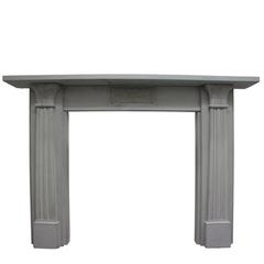 Large Antique Regency Grey Stone Fireplace Surround 12