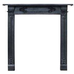 Small and Elegant Mid Victorian Irish Cast Iron Fireplace Surround 9