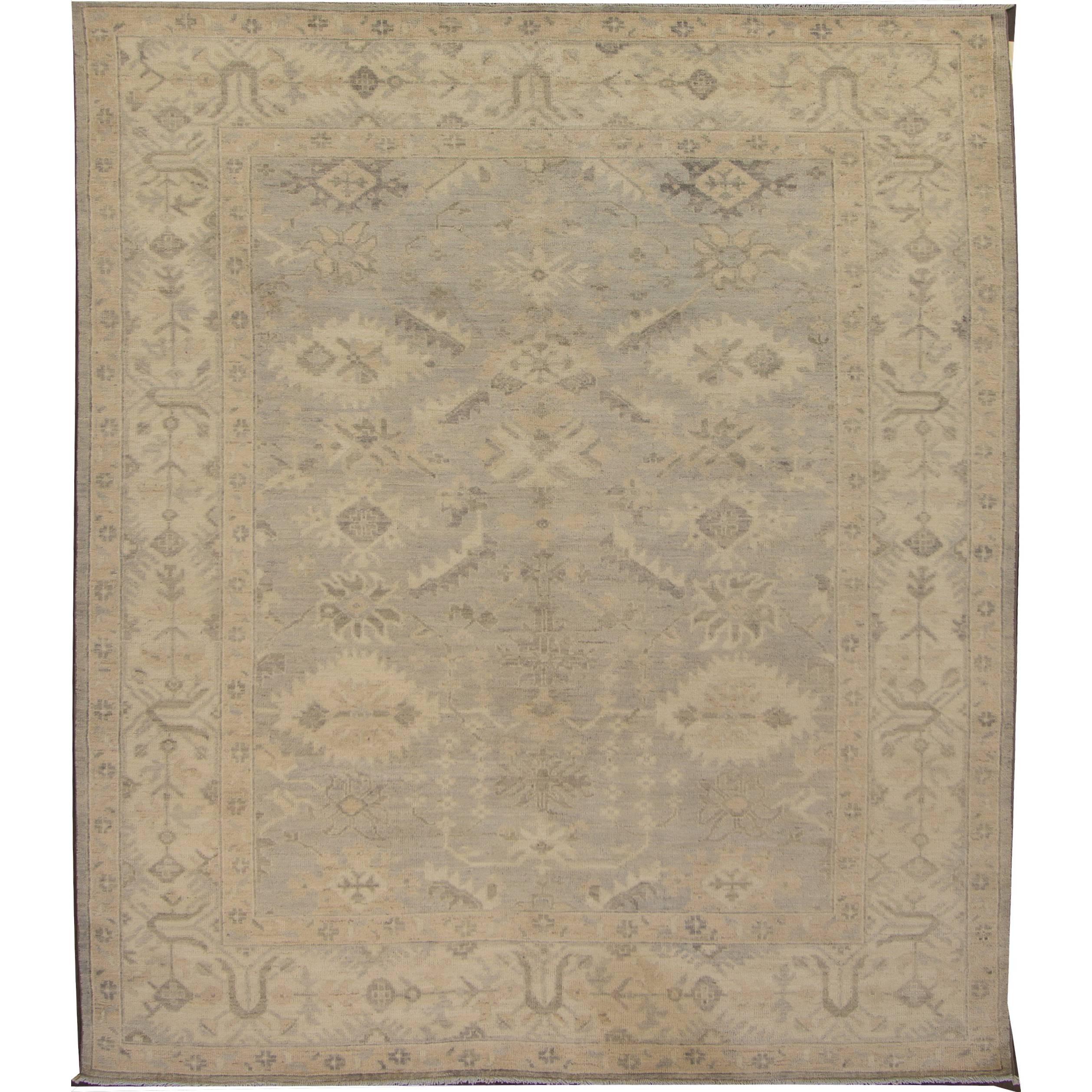 Beautifully Designed Turkish Style Oushak Rug For Sale at 1stDibs