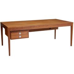 1950s Danish Teak Diplomat Desk by Finn Juhl by France & Son