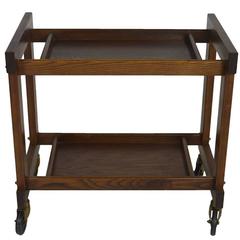 Midcentury Bar Cart with Tray
