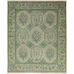 Green Suzani Area Rug