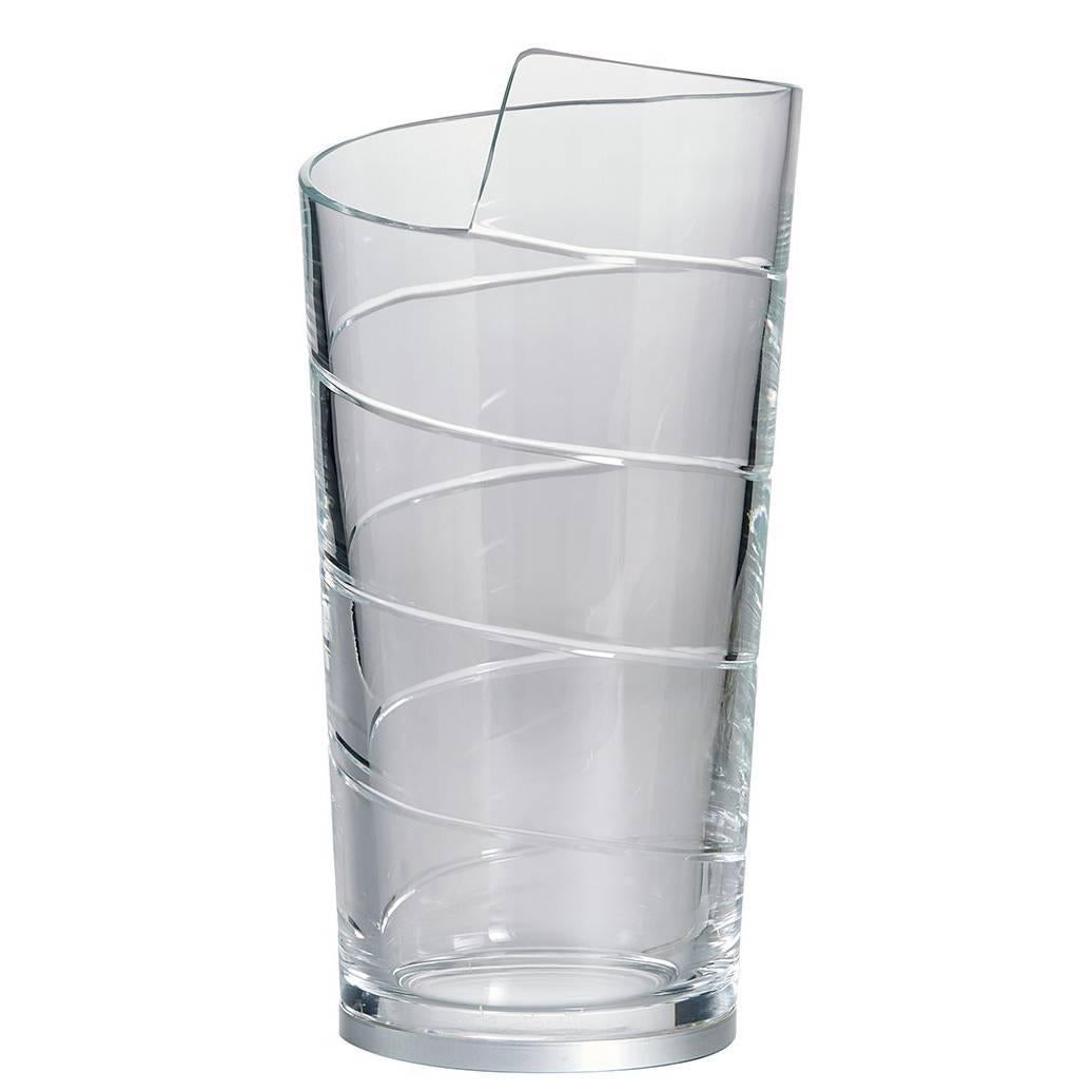 Table moderne en verre de Murano soufflé bouche transparent Lam de Nastrino Carlo Moretti en vente