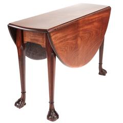 Georgian Mahogany Drop-Leaf Dining Table
