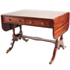 Georgian Mahogany Freestanding Sofa Table