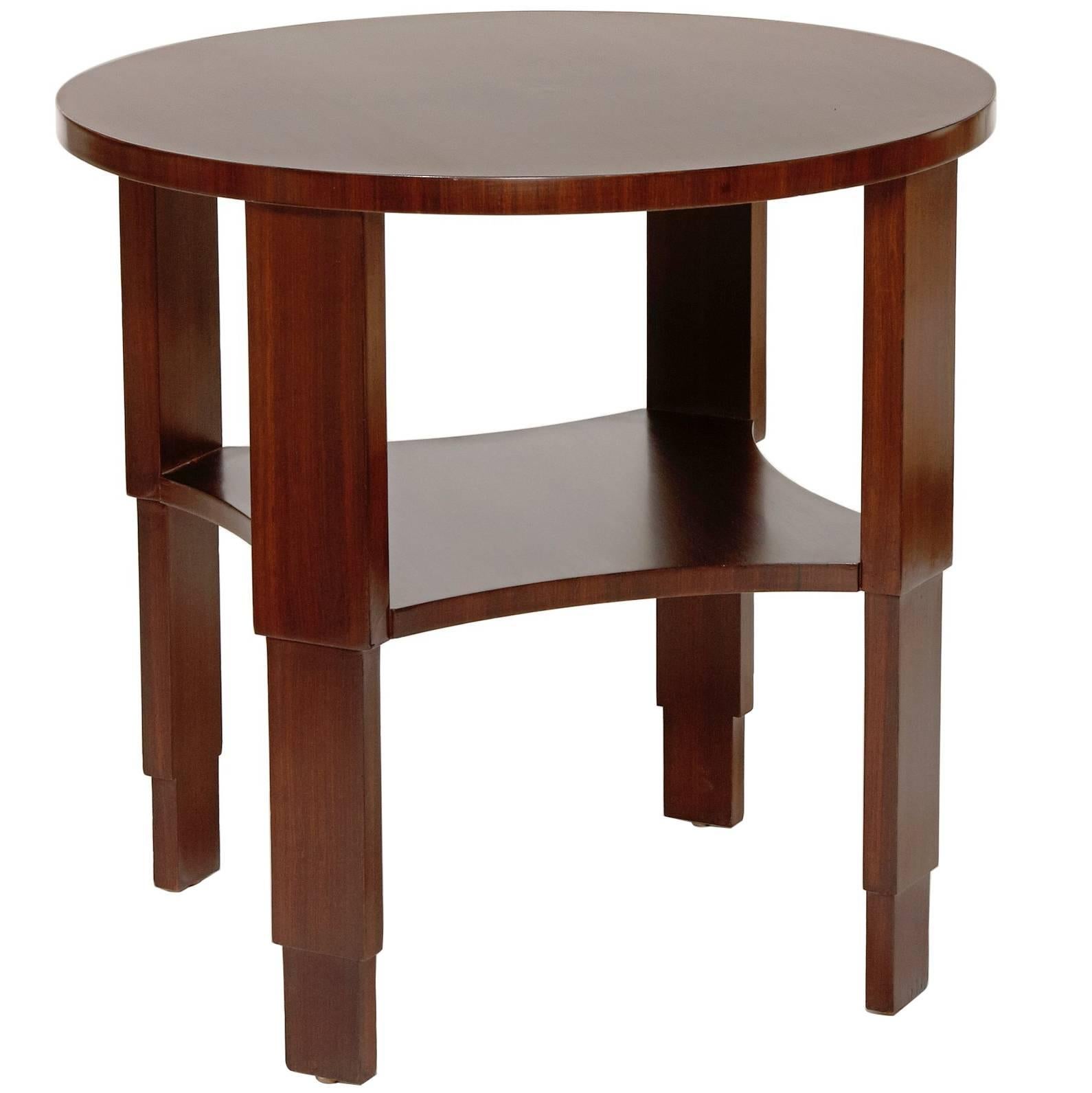 Sculptural Centre or Side Table Brazilian Rosewood by Eugène Printz For Sale