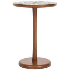 Martz Ceramic Tile Top Side Table Marshall Studios Walnut, USA, 1960s 3