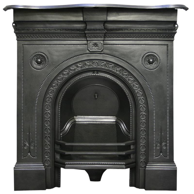 Reclaimed 19th Century Cast Iron All in One Fireplace