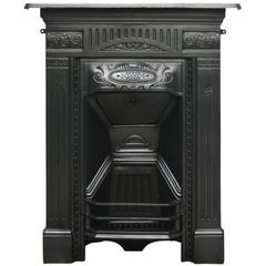 Antique Edwardian Cast Iron Art Nouveau Bedroom Fireplace 4