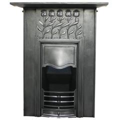 Reclaimed Edwardian Art Nouveau Cast Iron Combination Grate 10