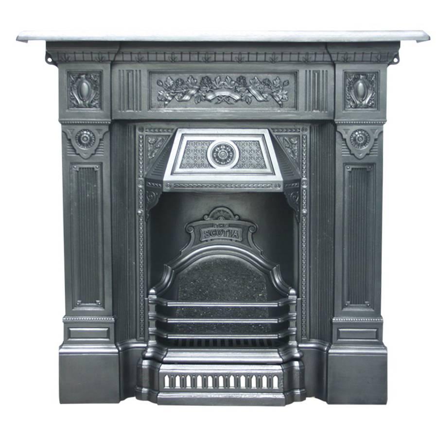 “The Scotia” Reclaimed Late Victorian Cast Iron Fireplace