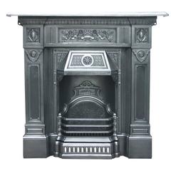 “The Scotia” Reclaimed Late Victorian Cast Iron Fireplace