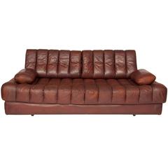 Brown Leather De Sede DS85 Sofa Bed/Daybed