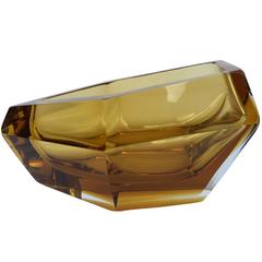 Murano Amber Vase by Formia