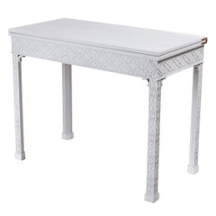 Painted Chippendale Style Card Table