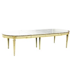 Jansen Louis XV Style Distressed Painted Dining Table