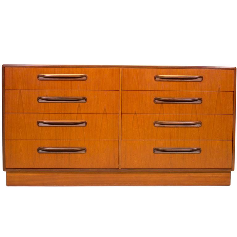 G Plan Fresco Teak EightDrawer Chest of Drawers by Victor Wilkins For