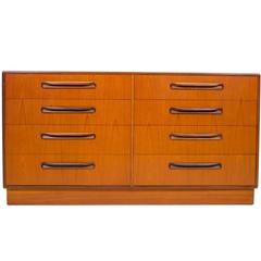 Vintage G Plan Fresco Teak Eight-Drawer Chest of Drawers by Victor Wilkins