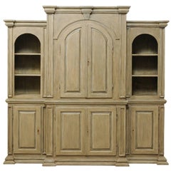Large Sized Brazilian Painted Wood Cabinet Constructed from Reclaimed Wood