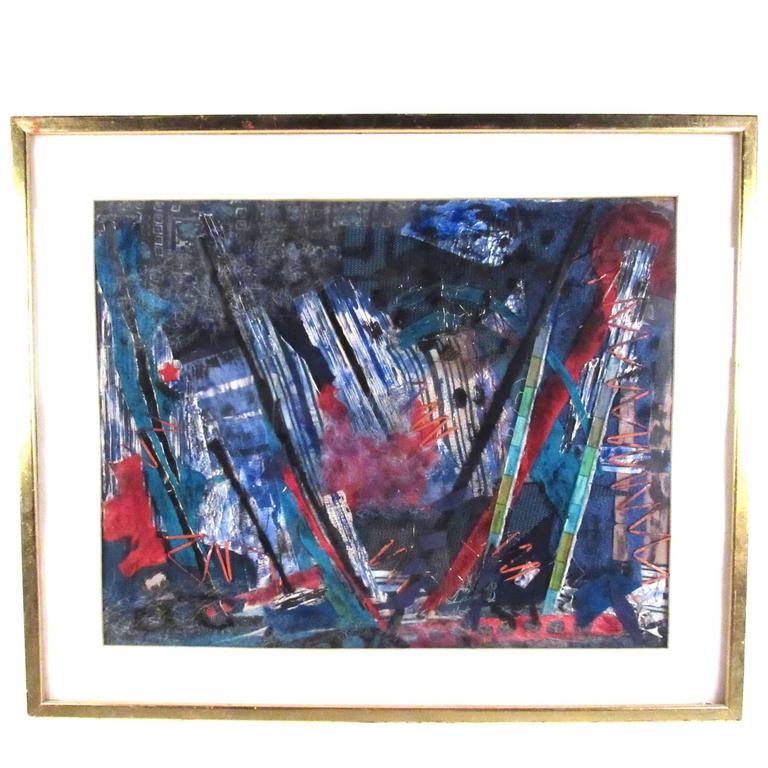 1960's Wood Collage at 1stdibs