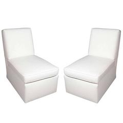 Pair of Slipper Chairs by Billy Baldwin, American, 1950s 8