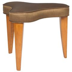 French 1950s Sycamore Three-Leg Stool 5