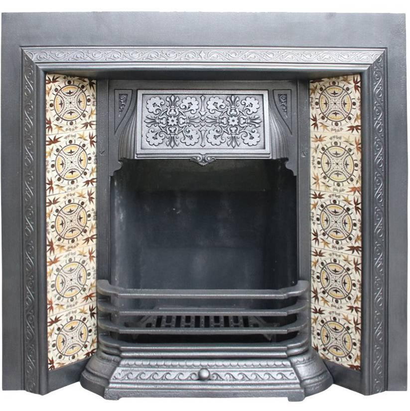 Reclaimed Victorian Cast Iron Fireplace Insert